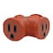 Projex Projex Grounded 3 outlets Triple Tap Adapter 1 pk FA-848E/03BUPRJ - alternate 4